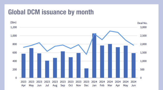 Issuance in double figure growth everywhere (ex-Japan!)