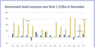 China government bond issuance reducing transparency of total social finance